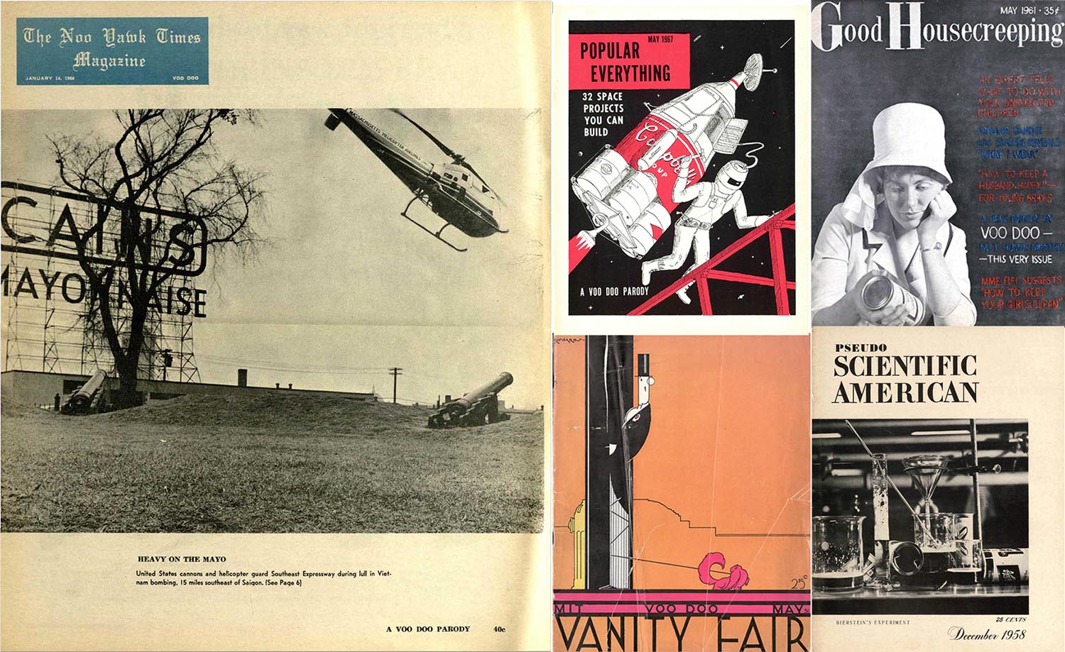 Covers of five Voo Doo parodies